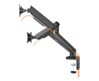 Deltaco Podwójny uchwyt GAM-135 RGB - Czarny - 1115376 - zdjęcie 7